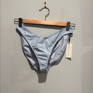 Montce Light Denim Added Coverage Lulu (Zig-Zag Stitch) Bikini Bottom, L